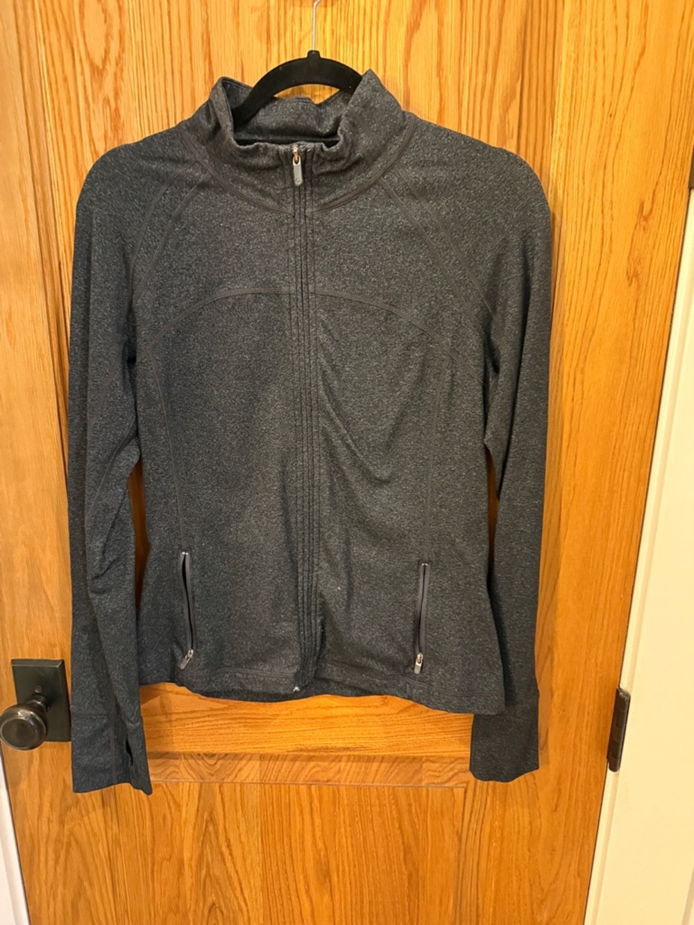 Women's Dark Heather Zip-Up Utility Jacket